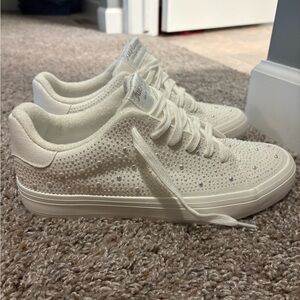 Juicy Couture White Studded Sneakers